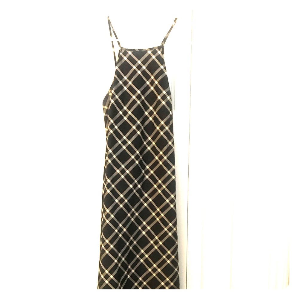 Ann Taylor plaid midi dress